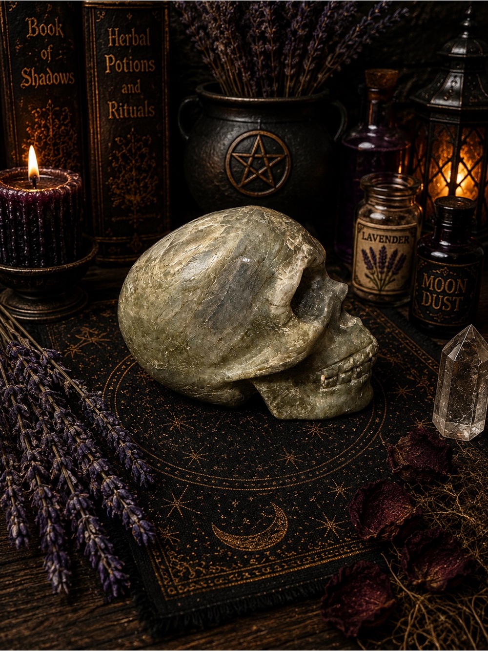 Labradorite Skull - Picture 4 of 4